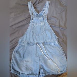 Jean short overalls